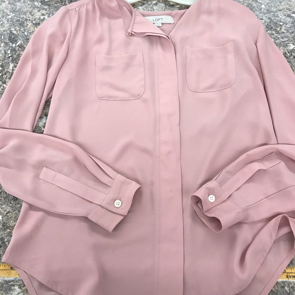 Loft blush blouse